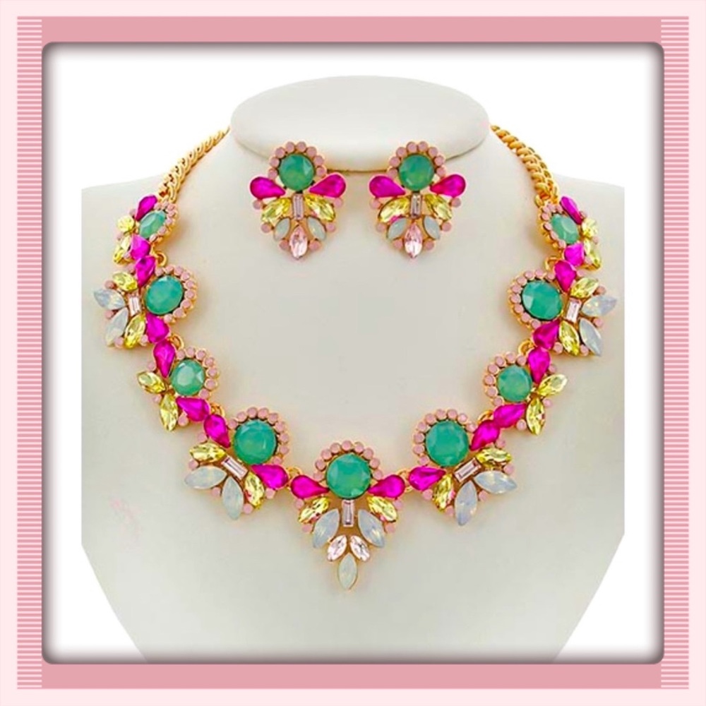 🪴Princess Necklace Earring Set